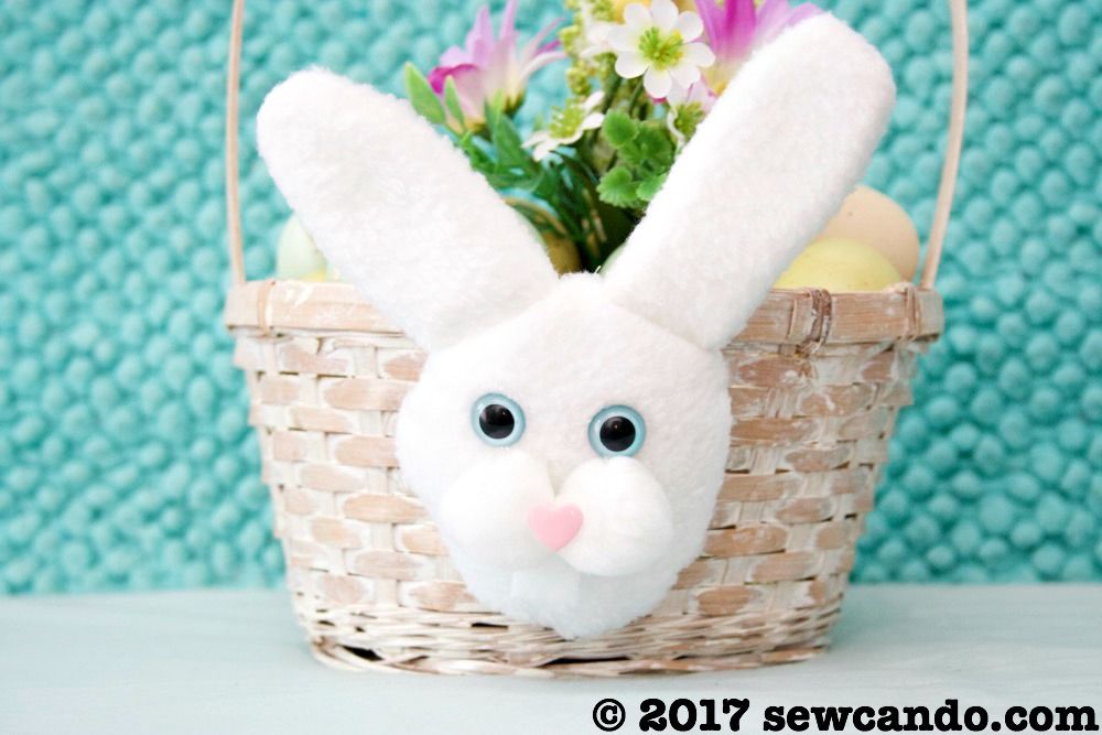 Sew Can Do Easy Easter Craft Plush Bunny Basket Tutorial